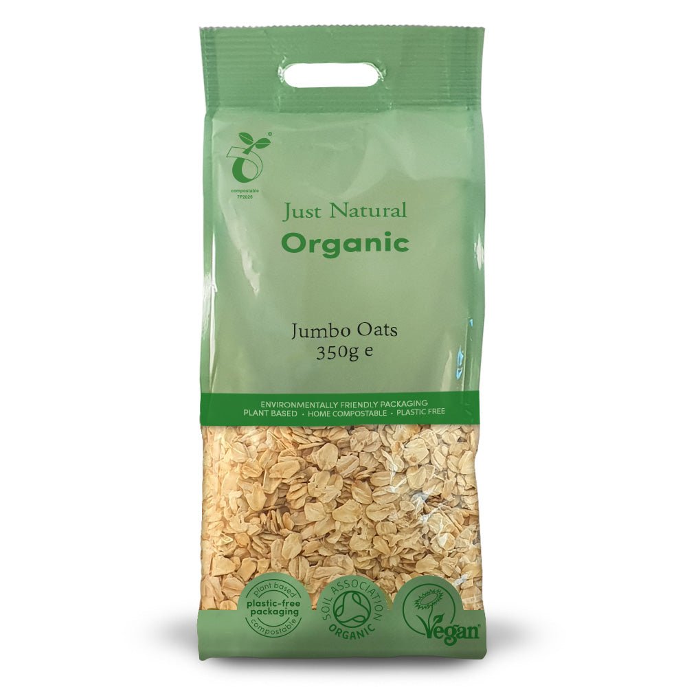 Organic Jumbo Oats 350g - Greenlands Health Store
