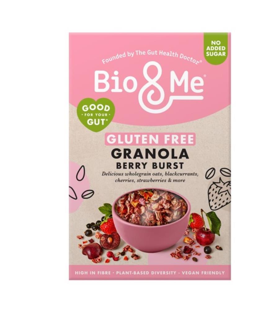 Bio&Me Berry Burst Gut-Loving Gluten Free Granola 350g - Greenlands Health Store