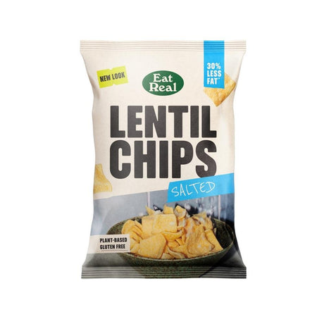 Eat Real Lentil Chips Salted 95g - Greenlands Health Store