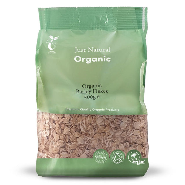 Organic Barley Flakes 500g - Greenlands Health Store