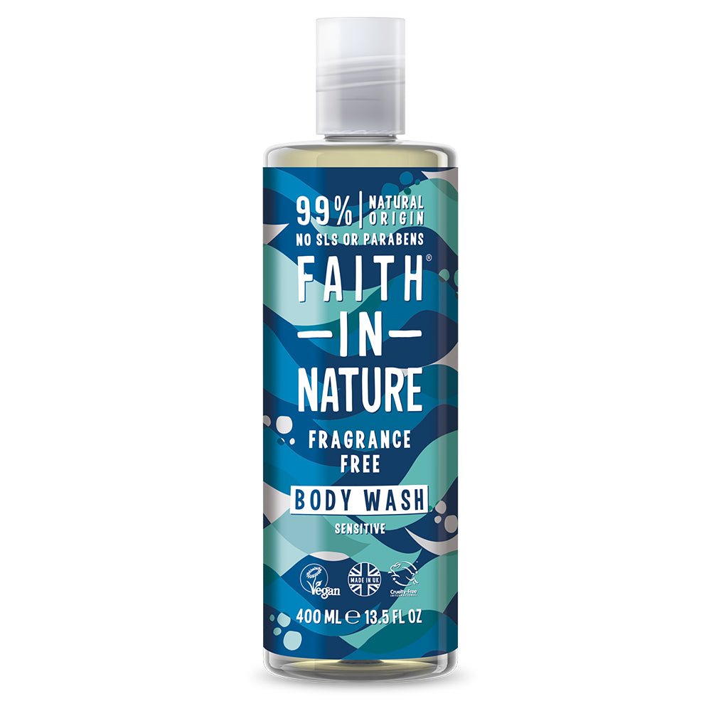 Faith in Nature Fragrance Free Body Wash 400ml - Greenlands Health Store