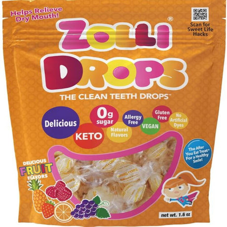Sugar Free Fruit Drops Pouch 45g - Greenlands Health Store