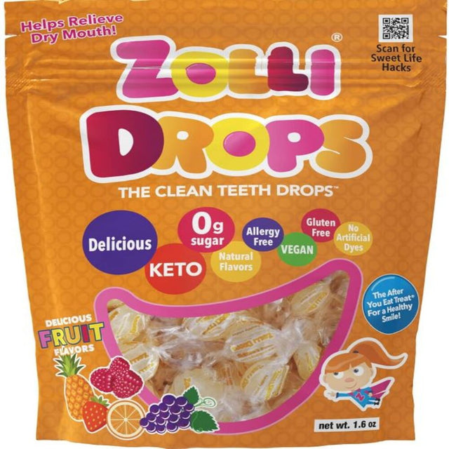 Sugar Free Fruit Drops Pouch 45g - Greenlands Health Store