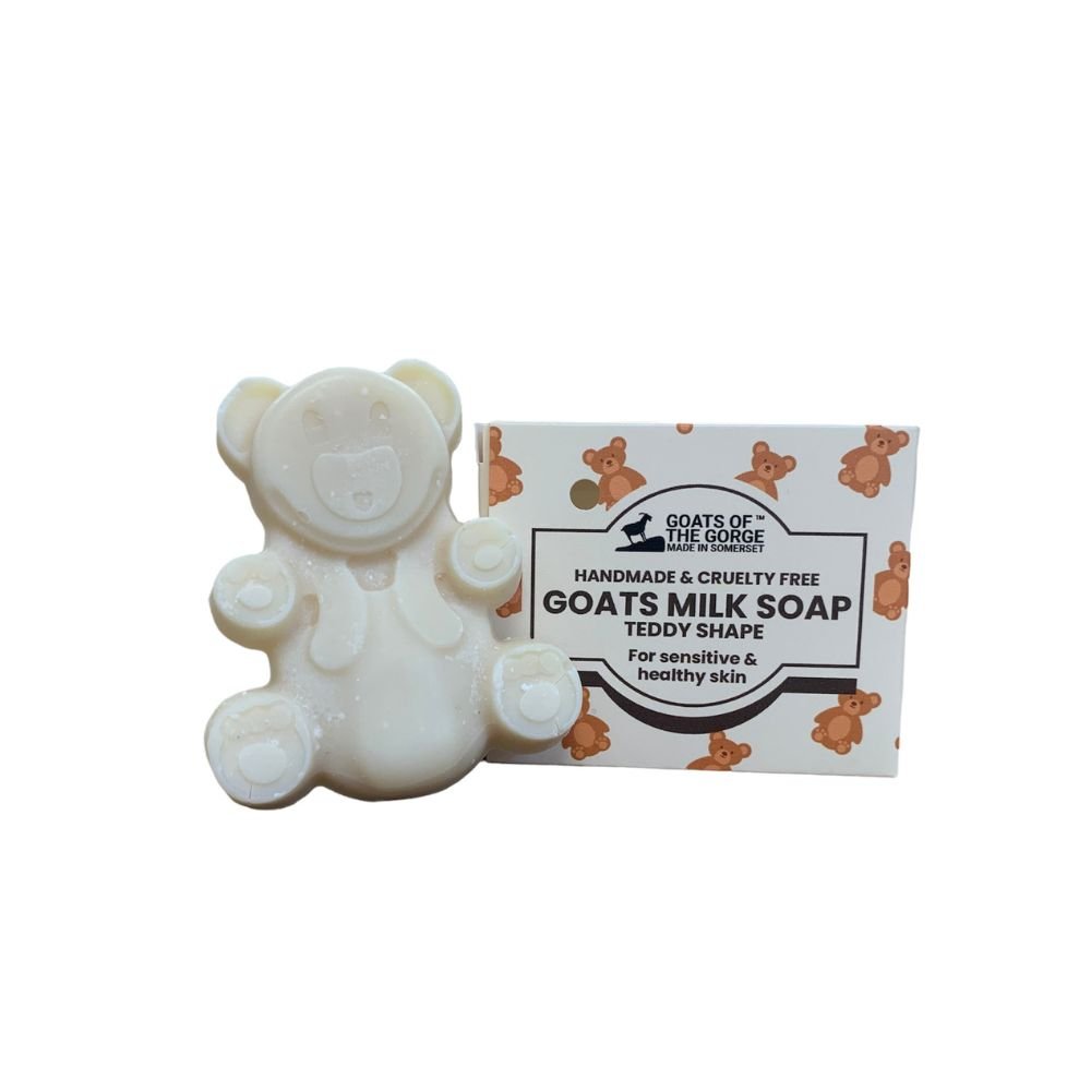 Goats milk soap bar - 67g Teddy shape - Greenlands Health Store