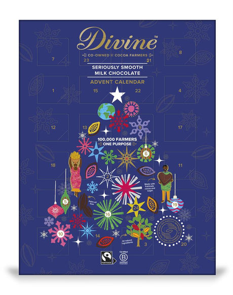 Fairtrade Milk Chocolate Advent Calendar 85g - Greenlands Health Store