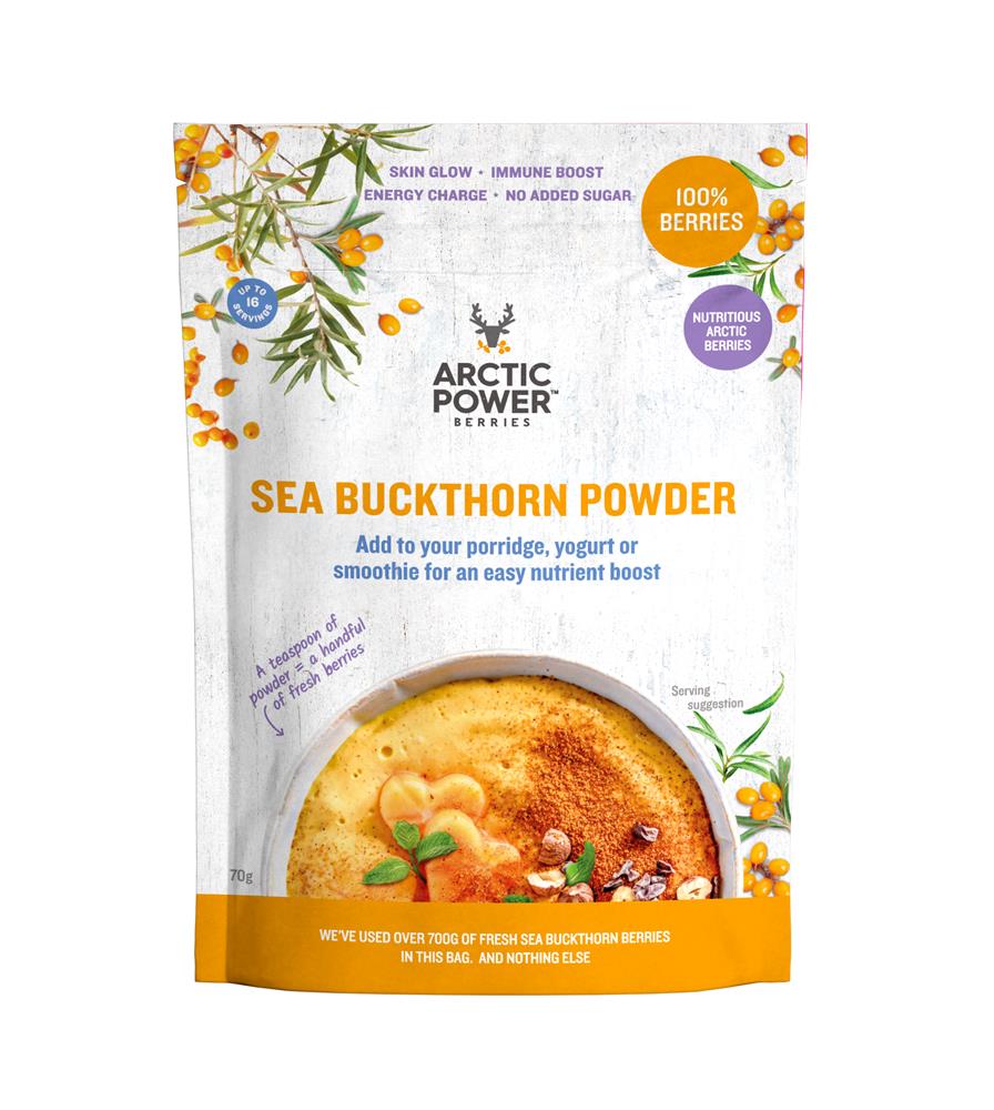 100% Sea Buckthorn Powder 70g - Greenlands Health Store