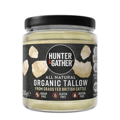 Hunter & Gather Organic Grass Fed British Beef Tallow 300g - Greenlands Health Store
