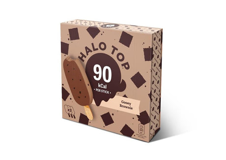 Halo Top Gooey Brownie Multi - pack Sticks 3x100ml - Greenlands Health Store