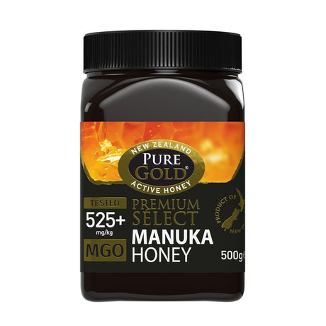 Pure Gold Premium Select Manuka Honey MGO - 525+ 500G - Greenlands Health Store