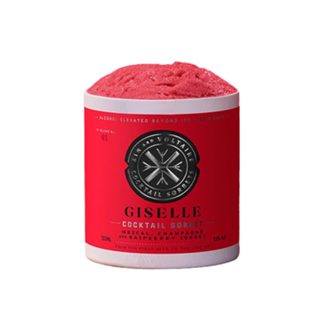 Cocktail Sorbet: Giselle - Tequila Champagne & Raspberry 125ML - Greenlands Health Store