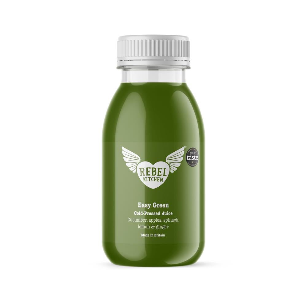 Rebel Kitchen Raw Juice Easy Green 250ml made in Kent UK - Greenlands Health Store