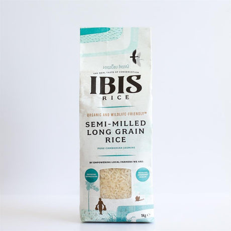 Organic Semi - milled Long Grain Rice Jasmine 1kg - Greenlands Health Store