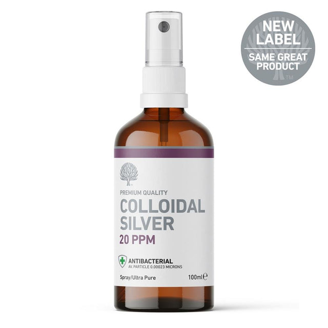 20ppm Enhanced Colloidal Silver 100ml Spray - pH 9.0 - Greenlands Health Store