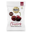 Biona Organic Dark Chocolate Cherries 45g - Greenlands Health Store