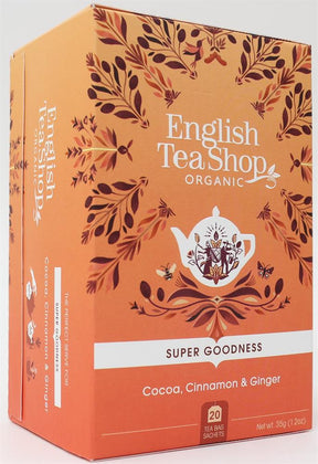 Cocoa Cinnamon & Ginger - 20 Tea Bag Sachets - Greenlands Health Store