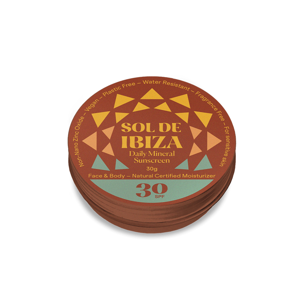 Mini Tin Plastic Free Face & Body Natural Mineral Sunscreen SPF30 - Greenlands Health Store