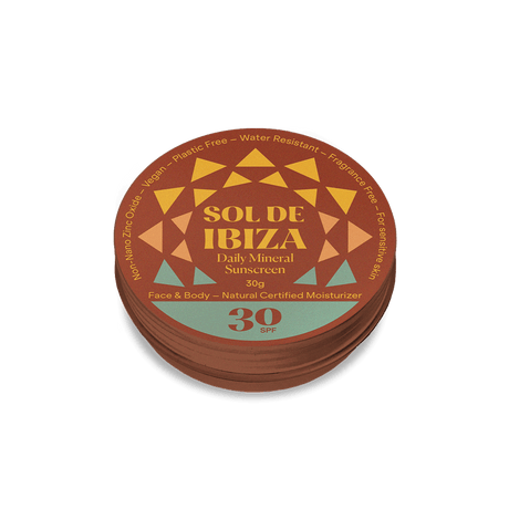 Mini Tin Plastic Free Face & Body Natural Mineral Sunscreen SPF30 - Greenlands Health Store