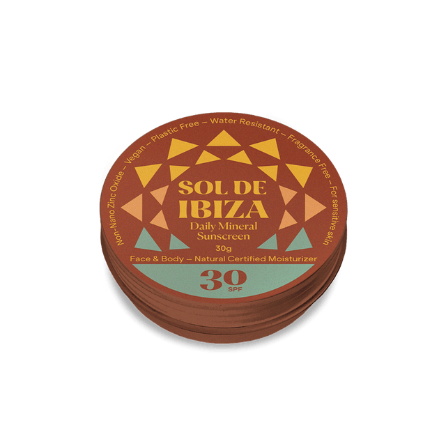 Mini Tin Plastic Free Face & Body Natural Mineral Sunscreen SPF30 - Greenlands Health Store