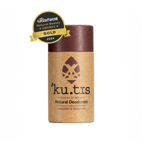 Plastic Free Natural Beeswax Lavender & Bergamot Deodorant 55g - Greenlands Health Store