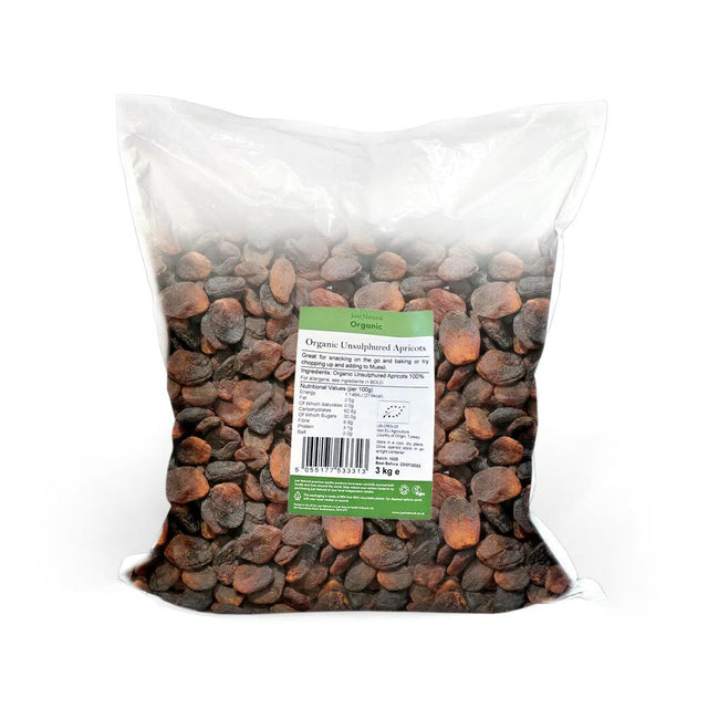 Organic Unsulphured Apricots 3kg - Greenlands Health Store
