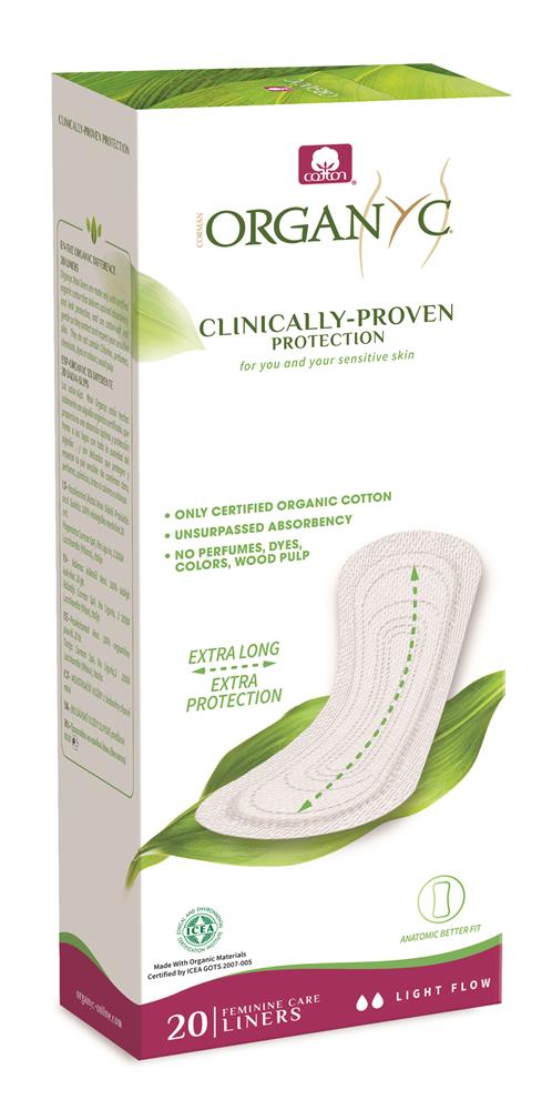 Extra Long flat panty liners light flow - Greenlands Health Store