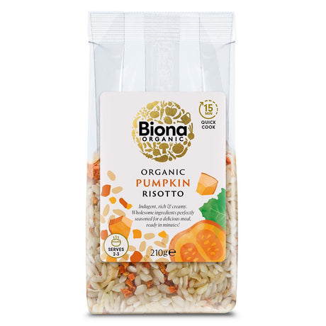Biona Organic Pumpkin Risotto 210g - Greenlands Health Store