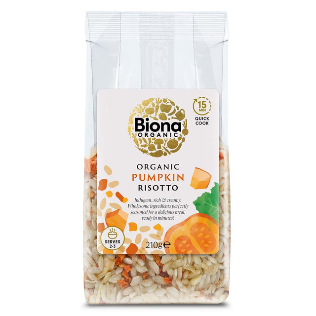 Biona Organic Pumpkin Risotto 210g - Greenlands Health Store
