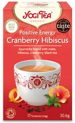 Positive Energy Cranberry Hibiscus 17 Bags - Greenlands Health Store