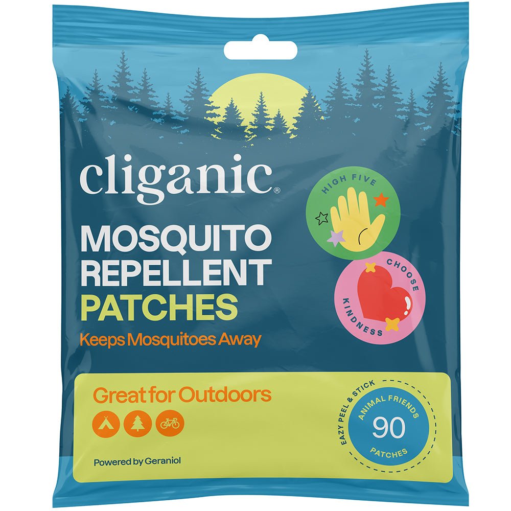 UK Cliganic Repellent Patches Kids Positive Vibes 90CT - Greenlands Health Store