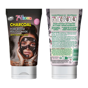 7th Heaven Charcoal w/ Salicylic Acid 50ml Tube - Greenlands Health Store