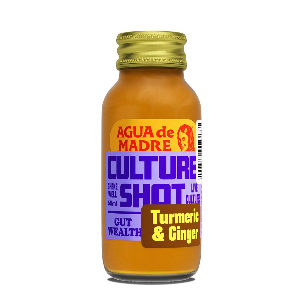 Agua De Madre Ginger & Turmeric Culture Shot 60ml - Greenlands Health Store