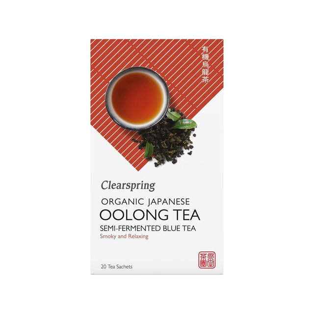 Organic Japanese Oolong Tea Semi - Fermented Blue 20 bags - Greenlands Health Store