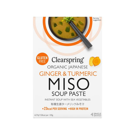 Organic Japanese Ginger & Turmeric Instant Miso Soup 60g - Greenlands Health Store