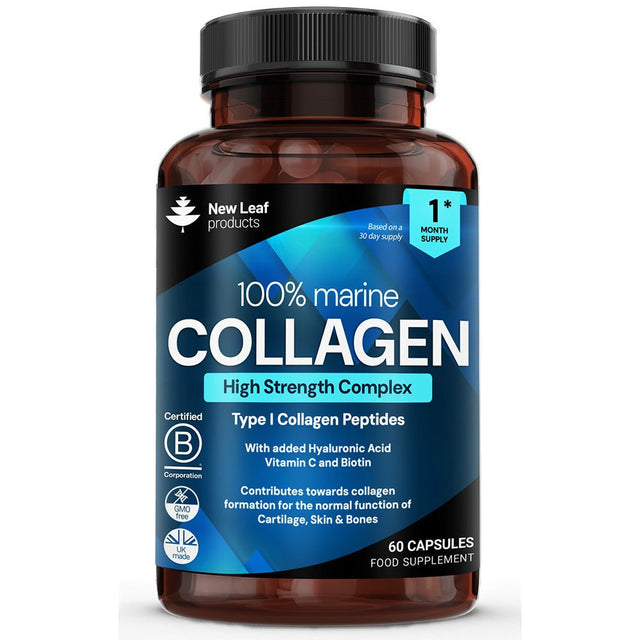 Hydrolised Marine Collagen 1200mg Type 1 60 Capsules - Greenlands Health Store