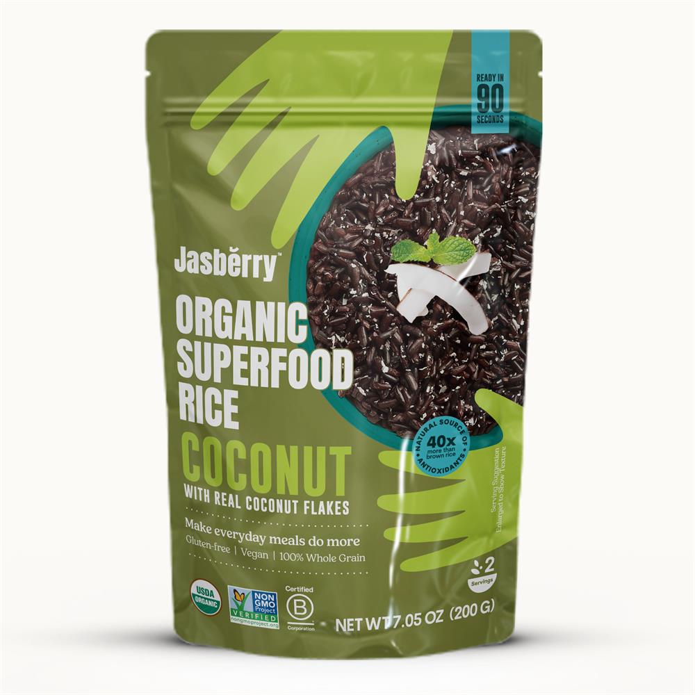 Jasberry Organic Superfood Rice & Coconut 200g (Ready to Eat) - Greenlands Health Store