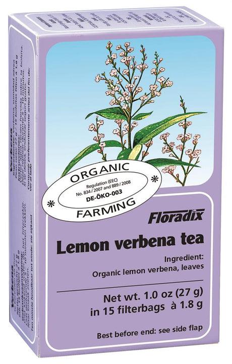 Lemon Verbena Organic Herbal Tea 15 filterbags - Greenlands Health Store