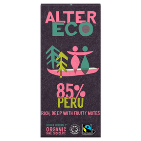 AlterEco Dark Chocolate 85% Peru 100g - Greenlands Health Store