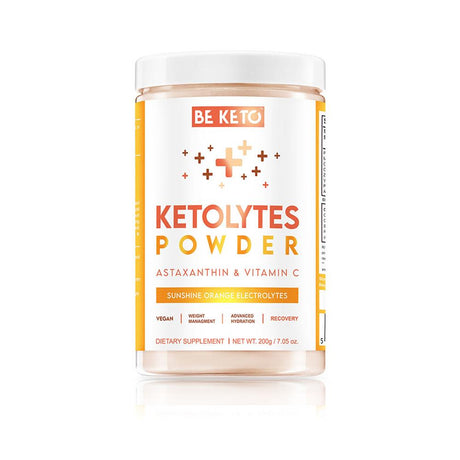 BeKeto - Keto Electrolytes Powder - Sunshine Orange 200g - Greenlands Health Store