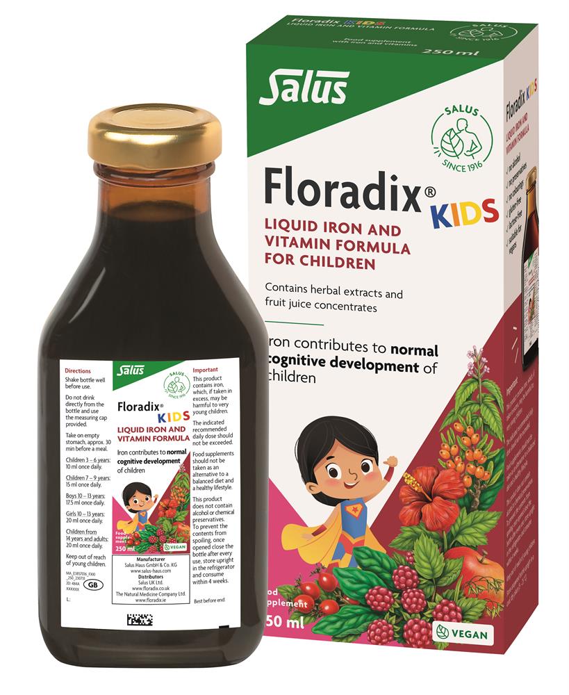 Floradix Kids Iron and vitamin formula for children 250ml - Greenlands Health Store