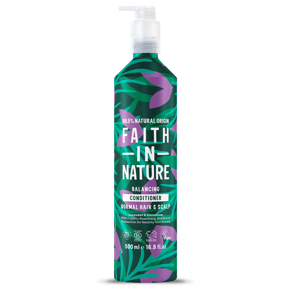 Faith in Nature Lavender and geranium conditioner - 500ml aluminium - Greenlands Health Store