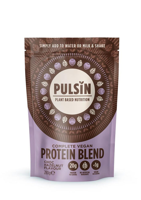 Pulsin Plant Based Natural Hazelnut Protein Powder 280g - Greenlands Health Store