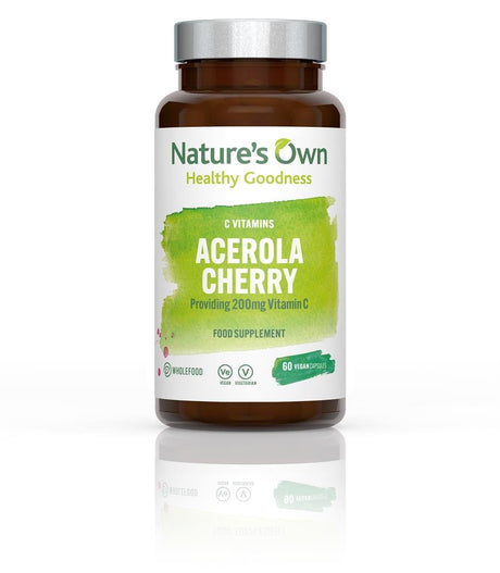 Acerola Cherry 200mg Vitamin C 60 capsules - Greenlands Health Store