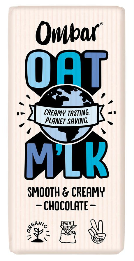 Oat M'lk Smooth & Creamy Chocolate Bar 70g - Greenlands Health Store