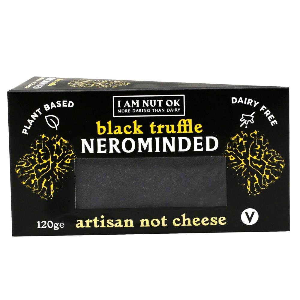 Nerominded - Black Truffle Vegan Cheese 120g - Greenlands Health Store