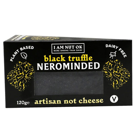 Nerominded - Black Truffle Vegan Cheese 120g - Greenlands Health Store