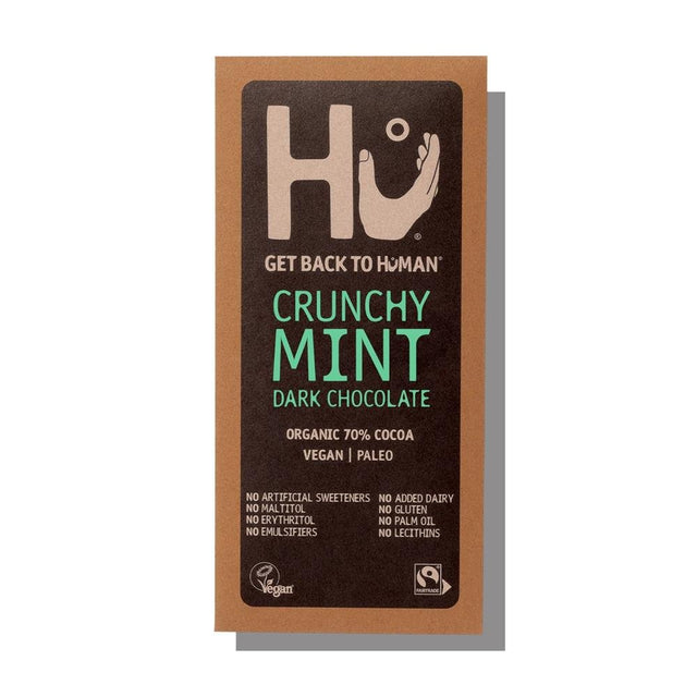 Hu Crunchy Mint Dark Chocolate Bar 60g - Greenlands Health Store
