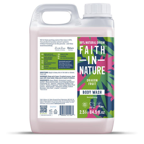 Faith in Nature Dragon Fruit Body Wash 2.5Ltr - Greenlands Health Store