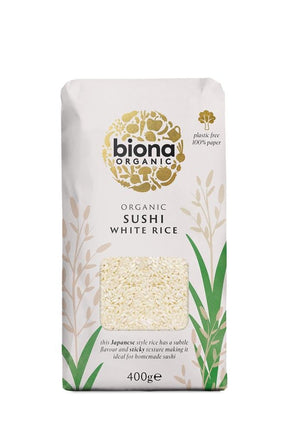 Organic Sushi Rice White 400g - Greenlands Health Store