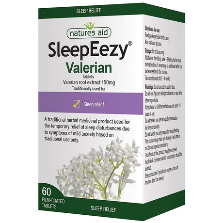 SleepEezy Valerian Root Extract 150mg 60 tablets - Greenlands Health Store