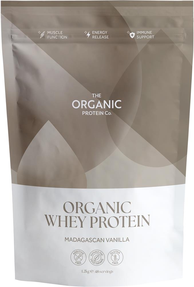 Madagascan Vanilla Organic Whey Protein Powder 1.2 kg - Greenlands Health Store